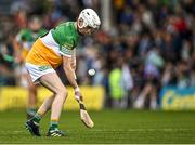 17 June 2022; Brecon Kavanagh of Offaly during the Electric Ireland GAA Hurling All-Ireland Minor Championship Semi-Final match between Offaly and Clare at FBD Semple Stadium in Thurles, Tipperary. Photo by Piaras Ó Mídheach/Sportsfile