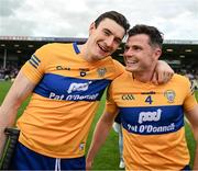 18 June 2022;  David Fitzgerald, left, and Paul Flanagan of Clare celebrate after the GAA Hurling All-Ireland Senior Championship Quarter-Final match between Clare and Wexford at the FBD Semple Stadium in Thurles, Tipperary. Photo by Ray McManus/Sportsfile