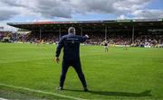 18 June 2022; Wexford manager Darragh Egan in the last minutes of the GAA Hurling All-Ireland Senior Championship Quarter-Final match between Clare and Wexford at the FBD Semple Stadium in Thurles, Tipperary. Photo by Ray McManus/Sportsfile