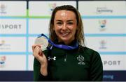 18 June 2022; Ellen Keane of Ireland with her silver medal after the final of the 100m breaststroke SB8 class on day seven of the 2022 World Para Swimming Championships at the Complexo de Piscinas Olímpicas do Funchal in Madeira, Portugal. Photo by Ian MacNicol/Sportsfile