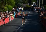 18 June 2022; Efrem Gidey of Clonliffe Harriers AC on his way to winning the Dunshaughlin 10km Kia Race Series in Dunshaughlin, Co Meath. Photo by David Fitzgerald/Sportsfile