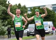 19 June 2022; Carmel McEneaney Kelly and Eric Byrne of Carrick Aces AC during the Irish Life Dublin Race Series – Tallaght 5 Mile at Tallaght in Dublin. Photo by David Fitzgerald/Sportsfile