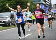 19 June 2022; Anne-Marie Burns, left, and Rebecca Curran during the Irish Life Dublin Race Series – Tallaght 5 Mile at Tallaght in Dublin. Photo by David Fitzgerald/Sportsfile