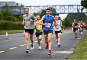 19 June 2022; Conor Talty, left, and Kenneth Nugent of Donore Harriers during the Irish Life Dublin Race Series – Tallaght 5 Mile at Tallaght in Dublin. Photo by David Fitzgerald/Sportsfile