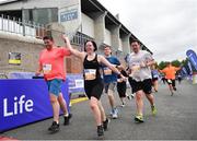 19 June 2022; Ken Leonard and Sinead Heaney during the Irish Life Dublin Race Series – Tallaght 5 Mile at Tallaght in Dublin. Photo by David Fitzgerald/Sportsfile