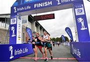 19 June 2022; Amy Crook, left, and Sarah Monaghan during the Irish Life Dublin Race Series – Tallaght 5 Mile at Tallaght in Dublin. Photo by David Fitzgerald/Sportsfile