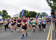 19 June 2022; A general view of runners at the start during the Irish Life Dublin Race Series – Tallaght 5 Mile at Tallaght in Dublin. Photo by David Fitzgerald/Sportsfile