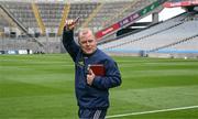 19 June 2022; Cavan manager Mickey Graham before the Tailteann Cup Semi-Final match between Sligo and Cavan at Croke Park in Dublin. Photo by Ray McManus/Sportsfile