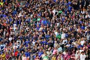19 June 2022; Supporters, in the Hogan Stand, during a minute's silence before the Tailteann Cup Semi-Final match between Sligo and Cavan at Croke Park in Dublin. Photo by Ray McManus/Sportsfile