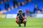 19 June 2022; Niamh Keenaghan of Cavan reacts at the final whistle of the TG4 All-Ireland SFC Group A Round 2 match between Cavan and Mayo at Glennon Brothers Pearse Park in Longford. Photo by Ben McShane/Sportsfile