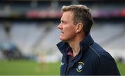 19 June 2022; Westmeath manager Jack Cooney near the end of the Tailteann Cup Semi-Final match between Westmeath and Offaly at Croke Park in Dublin. Photo by Ray McManus/Sportsfile