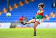 19 June 2022; Kathryn Sullivan of Mayo during the TG4 All-Ireland SFC Group A Round 2 match between Cavan and Mayo at Glennon Brothers Pearse Park in Longford. Photo by Ben McShane/Sportsfile