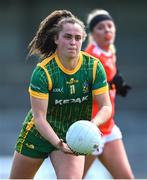 19 June 2022; Emma Duggan of Meath during the TG4 All-Ireland SFC Group B Round 2 match between Armagh and Meath at Glennon Brothers Pearse Park in Longford. Photo by Ben McShane/Sportsfile