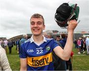 19 June 2022; Paddy Phelan of Tipperary celebrates after the Electric Ireland GAA Hurling All-Ireland Minor Championship Semi-Final match between Tipperary and Galway at the LIT Gaelic Grounds in Limerick. Photo by Michael P Ryan/Sportsfile