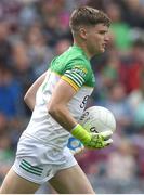 19 June 2022; Offaly goalkeeper Paddy Dunican during the Tailteann Cup Semi-Final match between Westmeath and Offaly at Croke Park in Dublin. Photo by George Tewkesbury/Sportsfile