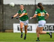 11 June 2022; Paris McCarthy of Kerry hand passes to team-mate Danielle O'Leary during the TG4 All-Ireland Ladies Football Senior Championship Group C - Round 1 match between Kerry and Galway at St Brendan's Park in Birr, Offaly. Photo by Sam Barnes/Sportsfile