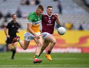 19 June 2022; David Dempsey of Offaly in action against Lorcan Dolan of Westmeath during the Tailteann Cup Semi-Final match between Westmeath and Offaly at Croke Park in Dublin. Photo by Ray McManus/Sportsfile