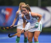 22 June 2022; Sarah Torrans of Ireland during the SoftCo Series International Hockey match between Ireland and Japan at the National Hockey Stadium in UCD, Dublin. Photo by George Tewkesbury/Sportsfile