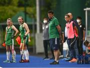 23 June 2022; Ireland head coach Sean Dancer during the SoftCo Series match between Ireland and Japan at National Hockey Stadium in UCD, Dublin. Photo by David Fitzgerald/Sportsfile