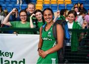 23 June 2022; Elena Tice of Ireland poses for a photo after the SoftCo Series match between Ireland and Japan at National Hockey Stadium in UCD, Dublin. Photo by David Fitzgerald/Sportsfile