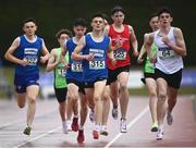 24 June 2022; A general view of the field in the Boys 800M race during the Irish Life Health Tailteann School’s Inter-Provincial Games at Tullamore Harriers Stadium in Tullamore. Photo by David Fitzgerald/Sportsfile