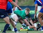 24 June 2022; Ethan Coughlan of Ireland in action during the Six Nations U20 summer series match between Ireland and France at Payanini Centre in Verona, Italy. Photo by Roberto Bregani/Sportsfile