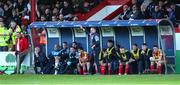 24 June 2022; Shelbourne manager Damien Duff during the SSE Airtricity League Premier Division match between Shelbourne and Dundalk at Tolka Park in Dublin. Photo by Michael P Ryan/Sportsfile