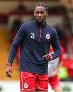 24 June 2022; Dan Carr of Shelbourne during the warm up before the SSE Airtricity League Premier Division match between Shelbourne and Dundalk at Tolka Park in Dublin. Photo by Michael P Ryan/Sportsfile