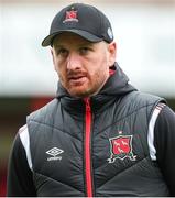 24 June 2022; Dundalk head coach Stephen O'Donnell before the SSE Airtricity League Premier Division match between Shelbourne and Dundalk at Tolka Park in Dublin. Photo by Michael P Ryan/Sportsfile