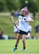 25 June 2022; Máirín Ní Nuadhaigh of Athenry celebrates after scoring a goal during the John West Féile na nGael National Camogie and Hurling Finals, 2022 at the GAA National Games Development Centre Campus, Abbotstown today. Eighty club sides from Ireland, the UK, Europe and US competed in the final stages of the under-15 competition across 10 venues in Dublin and Meath. Sponsored for the seventh time by John West, it is one of the biggest underage sporting events on the continent. Photo by David Fitzgerald/Sportsfile