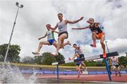 25 June 2022; A general view of the men's 3000m steeplechase during day one of the Irish Life Health National Senior Track and Field Championships 2022 at Morton Stadium in Dublin. Photo by Ramsey Cardy/Sportsfile