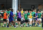 24 June 2022; Head coach of Ireland Richie Murphy and players of Ireland look dejected al tiro the end of the Six Nations U20 summer series match between Ireland and France at Payanini Centre in Verona, Italy. Photo by Roberto Bregani/Sportsfile