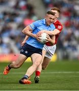 25 June 2022; Paddy Small of Dublin in action against Paul Ring of Cork during the GAA Football All-Ireland Senior Championship Quarter-Final match between Dublin and Cork at Croke Park, Dublin. Photo by David Fitzgerald/Sportsfile