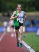 25 June 2022; Fionnuala Mccormack of Kilcoole AC, Dublin, competing in the women's 5000m during day one of the Irish Life Health National Senior Track and Field Championships 2022 at Morton Stadium in Dublin. Photo by Ramsey Cardy/Sportsfile