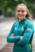 25 June 2022; Republic of Ireland's Jess Ziu poses for a portrait in Tbilisi ahead of their FIFA Women's World Cup 2023 Qualifier match against Georgia on Monday. Photo by Stephen McCarthy/Sportsfile