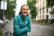 25 June 2022; Republic of Ireland's Jess Ziu poses for a portrait in Tbilisi ahead of their FIFA Women's World Cup 2023 Qualifier match against Georgia on Monday. Photo by Stephen McCarthy/Sportsfile