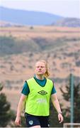 26 June 2022; Amber Barrett during Republic of Ireland women training session at David Abashidze Stadium in Tbilisi, Georgia. Photo by Stephen McCarthy/Sportsfile