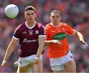 26 June 2022; Shane Walsh of Galway in action against James Morgan of Armagh during the GAA Football All-Ireland Senior Championship Quarter-Final match between Armagh and Galway at Croke Park, Dublin. Photo by Ray McManus/Sportsfile