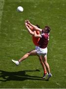26 June 2022; Paul Conroy of Galway in action against Stephen Sheridan of Armagh during the GAA Football All-Ireland Senior Championship Quarter-Final match between Armagh and Galway at Croke Park, Dublin. Photo by Daire Brennan/Sportsfile