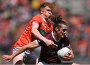 26 June 2022; Kieran Molloy of Galway in action against Conor Turbitt of Armagh during the GAA Football All-Ireland Senior Championship Quarter-Final match between Armagh and Galway at Croke Park, Dublin. Photo by Piaras Ó Mídheach/Sportsfile