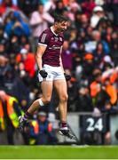 26 June 2022; Matthew Tierney of Galway celebrates scoring the last penalty during the GAA Football All-Ireland Senior Championship Quarter-Final match between Armagh and Galway at Croke Park, Dublin. Photo by Ray McManus/Sportsfile