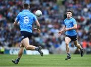 25 June 2022; Lee Gannon of Dublin, right, during the GAA Football All-Ireland Senior Championship Quarter-Final match between Dublin and Cork at Croke Park, Dublin. Photo by David Fitzgerald/Sportsfile