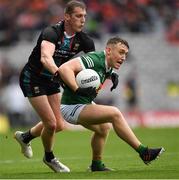 26 June 2022; Dara Moynihan of Kerry in action against Eoghan McLaughlin of Mayo during the GAA Football All-Ireland Senior Championship Quarter-Final match between Kerry and Mayo at Croke Park, Dublin. Photo by Ray McManus/Sportsfile