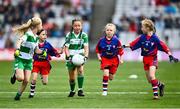 25 June 2022; Action from the Allianz Cumann na mBunscol Half Time Game between Round Tower GAA and Dunboyne GAA at the GAA Football All-Ireland Senior Championship Quarter-Final match between Dublin and Cork at Croke Park, Dublin. Photo by David Fitzgerald/Sportsfile