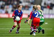 25 June 2022; Action from the Allianz Cumann na mBunscol Half Time Game between Round Tower GAA and Dunboyne GAA at the GAA Football All-Ireland Senior Championship Quarter-Final match between Dublin and Cork at Croke Park, Dublin. Photo by David Fitzgerald/Sportsfile