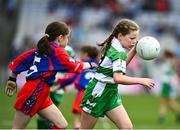 25 June 2022; Action from the Allianz Cumann na mBunscol Half Time Game between Round Tower GAA and Dunboyne GAA at the GAA Football All-Ireland Senior Championship Quarter-Final match between Dublin and Cork at Croke Park, Dublin. Photo by David Fitzgerald/Sportsfile