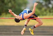 26 June 2022; Kourosh Foroughi of Star of the Sea AC, Meath, competing in the men's high jump during day two of the Irish Life Health National Senior Track and Field Championships 2022 at Morton Stadium in Dublin. Photo by Sam Barnes/Sportsfile