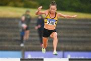 26 June 2022; Michelle Finn of Leevale AC, Cork, on her way to winning the women's 3000m steeplechase during day two of the Irish Life Health National Senior Track and Field Championships 2022 at Morton Stadium in Dublin. Photo by Sam Barnes/Sportsfile