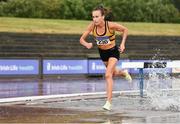 26 June 2022; Michelle Finn of Leevale AC, Cork, on her way to winning the women's 3000m steeplechase during day two of the Irish Life Health National Senior Track and Field Championships 2022 at Morton Stadium in Dublin. Photo by Sam Barnes/Sportsfile