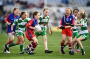 25 June 2022; Action from the Allianz Cumann na mBunscol Half Time Game between Round Tower GAA and Dunboyne GAA at the GAA Football All-Ireland Senior Championship Quarter-Final match between Dublin and Cork at Croke Park, Dublin. Photo by David Fitzgerald/Sportsfile